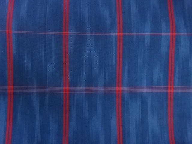  格子模様織り出し　開き名古屋帯（額縁仕立て）